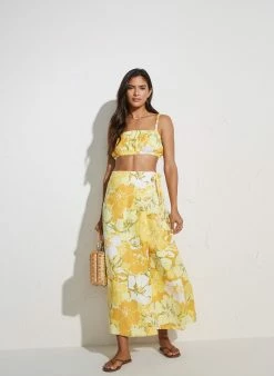 Faithfull The Brand Elodia Wrap Skirt, Loretta Floral Print Wear