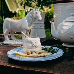 Juliska Serving Pieces Henrietta Whitewash Honey Pot