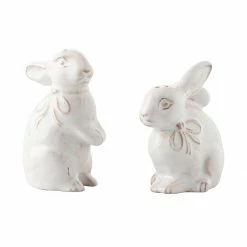 Juliska Bunny Napoleon & Josephine Salt & Pepper Shakers Table Accessories