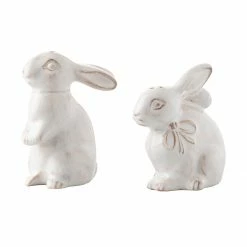 Juliska Bunny Napoleon & Josephine Salt & Pepper Shakers Table Accessories
