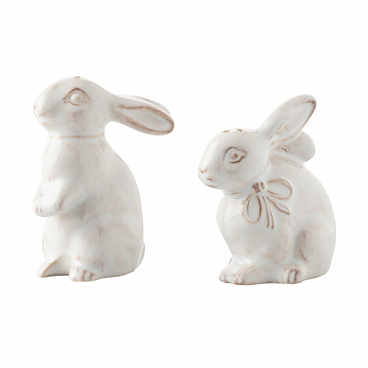 Juliska Bunny Napoleon & Josephine Salt & Pepper Shakers Table Accessories 2 Juliska Bunny Napoleon & Josephine Salt & Pepper Shakers Table Accessories