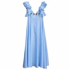 Fanm Mon Wear Demre Linen Maxi Dress