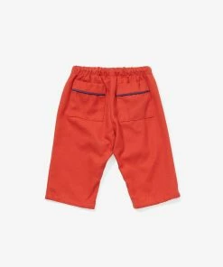 Oso & Me Bowie Baby Pant, Red Flannel