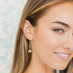 ASHA Flower Hoop-La, Gold Small