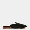 Le Monde Béryl Wear Venetian Mule In Forest Green Velvet