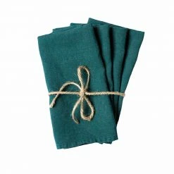 Madame De La Maison Linen Napkins (Set Of 4), Forest Live