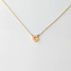 THATCH Initial Necklace Wear
