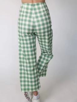 Byrdie Golf Social Wear Wear Kitty Trouser, Gingham