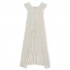 Ganni Light Stripe Dress, Egret Wear