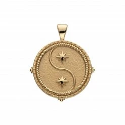 Jane Win GEMINI JW Zodiac Pendant Coin (May 21 - Jun 20) Wear