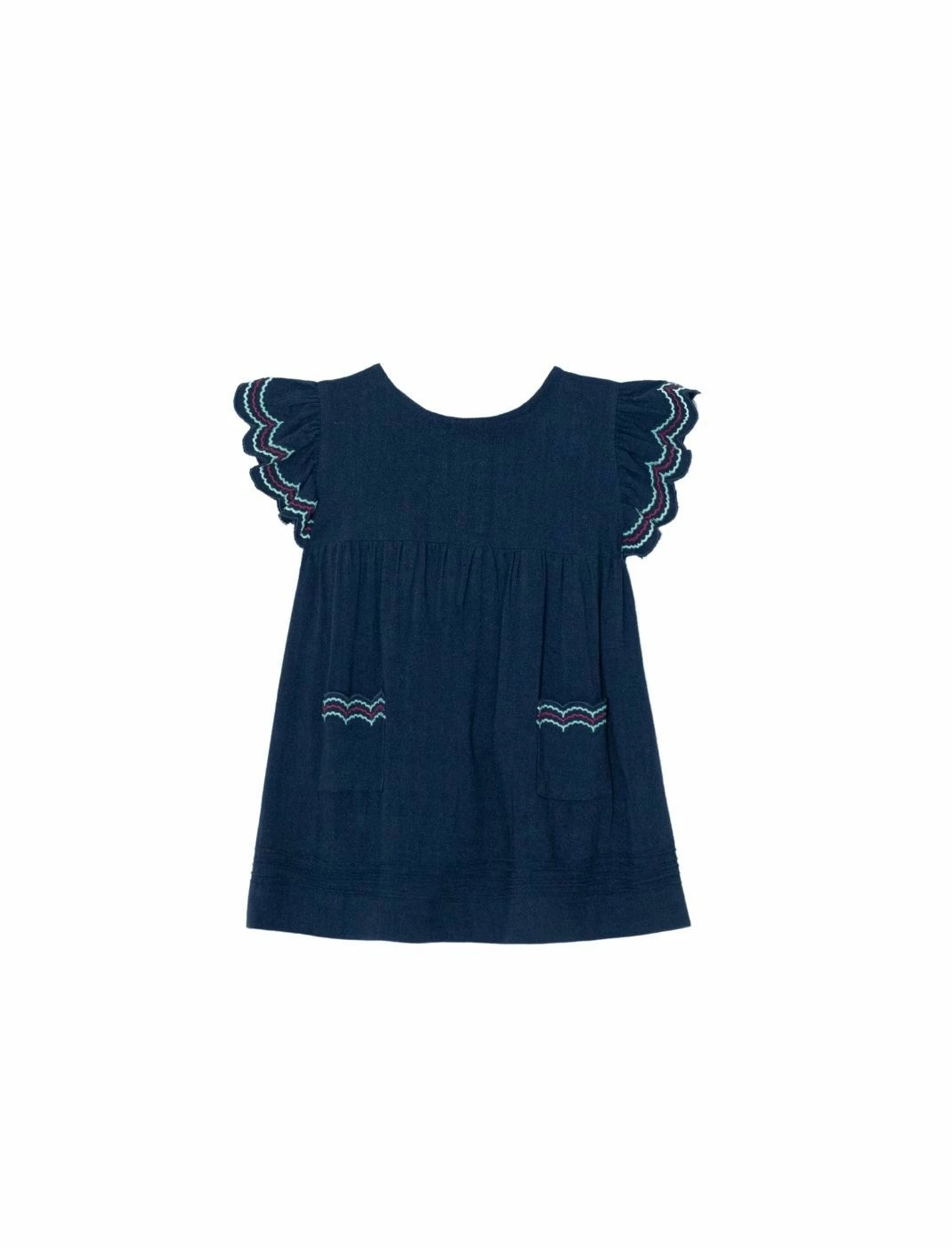 Baybala Georgia Dress In Marine For Kids 1 Baybala Georgia Dress In Marine For Kids