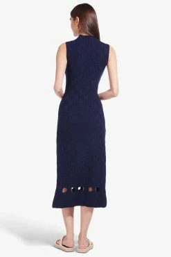 Staud Glacier Dress, Navy