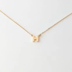 THATCH Initial Necklace Wear