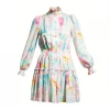 Hunter Bell Joplin Dress, Painternly Rainbow Wear