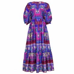 Hunter Bell Wear Palmer Dress, Multi Talavera