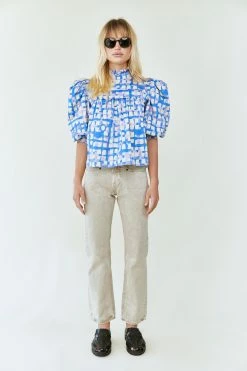 Hunter Bell Wear Sofia Top, Cobblestone Blue