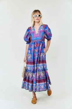 Hunter Bell Wear Palmer Dress, Multi Talavera