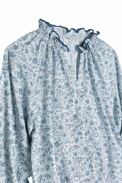 Baybala Harper Blouse In Floral Blues Tops
