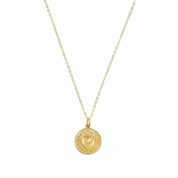 Hart Hagerty Wear Round MAMA Heart Coin Necklace 1 Hart Hagerty Wear Round MAMA Heart Coin Necklace