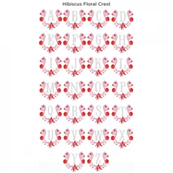 Fenwick Fields Linen Scalloped Square, Hibiscus Pink Live 12 Fenwick Fields Linen Scalloped Square, Hibiscus Pink Live