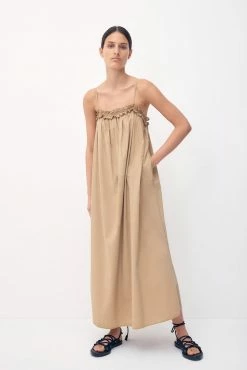 Bird & Knoll Ida Maxi Dress, Sand Wear