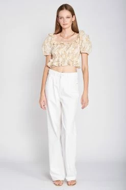 En Saison Opposites Top, Yellow Under $200