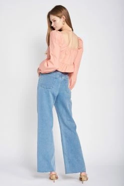 En Saison Wear Clasped Blouse, Coral 7 En Saison Wear Clasped Blouse, Coral