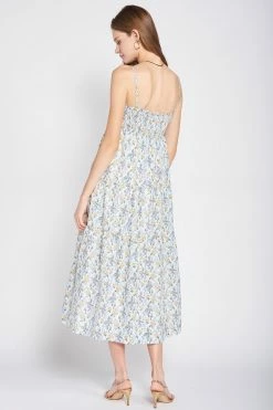 En Saison Wear Maeve Midi Dress, Blue Multi