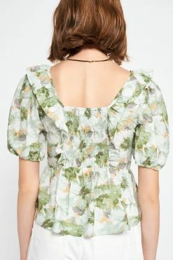 En Saison Lario Blouse, Green 7 En Saison Lario Blouse, Green