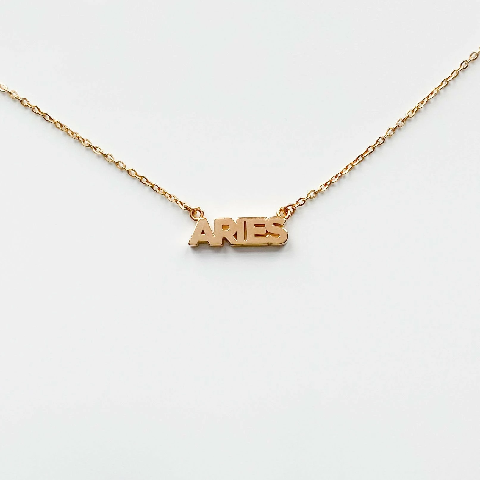 THATCH Zodiac Block Font Script Necklace 6 THATCH Zodiac Block Font Script Necklace