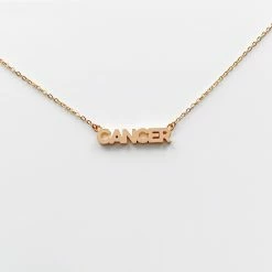THATCH Zodiac Block Font Script Necklace 22 THATCH Zodiac Block Font Script Necklace