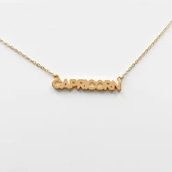 THATCH Zodiac Block Font Script Necklace 16 THATCH Zodiac Block Font Script Necklace
