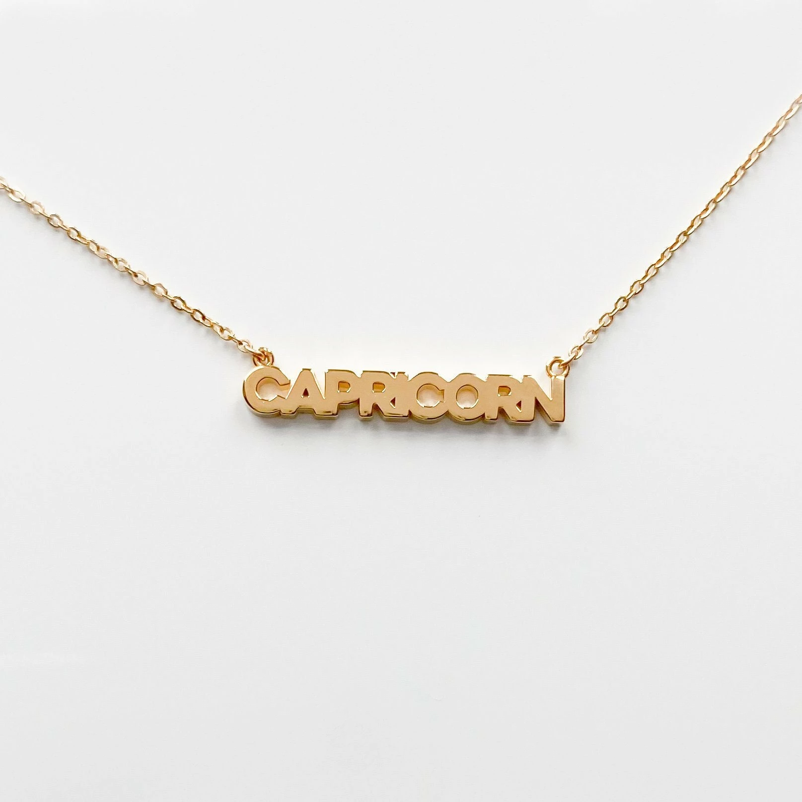 THATCH Zodiac Block Font Script Necklace 3 THATCH Zodiac Block Font Script Necklace