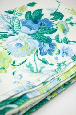 D'Ascoli Clarita Tablecloth, Blue X Green