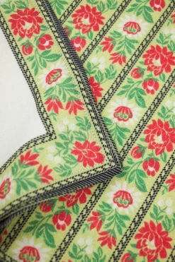 D'Ascoli Live Natalia Border Napkin, Red