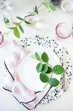 Tisch New York Live Splatter Placemat, Black