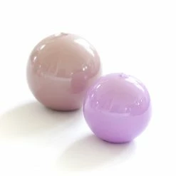 Only On The Avenue Lacquer Sphere Candle, Turtledove Live