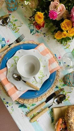 Cabana Capri • Gstaad Under $200 Resin Basketweave Flatware Set, Natural