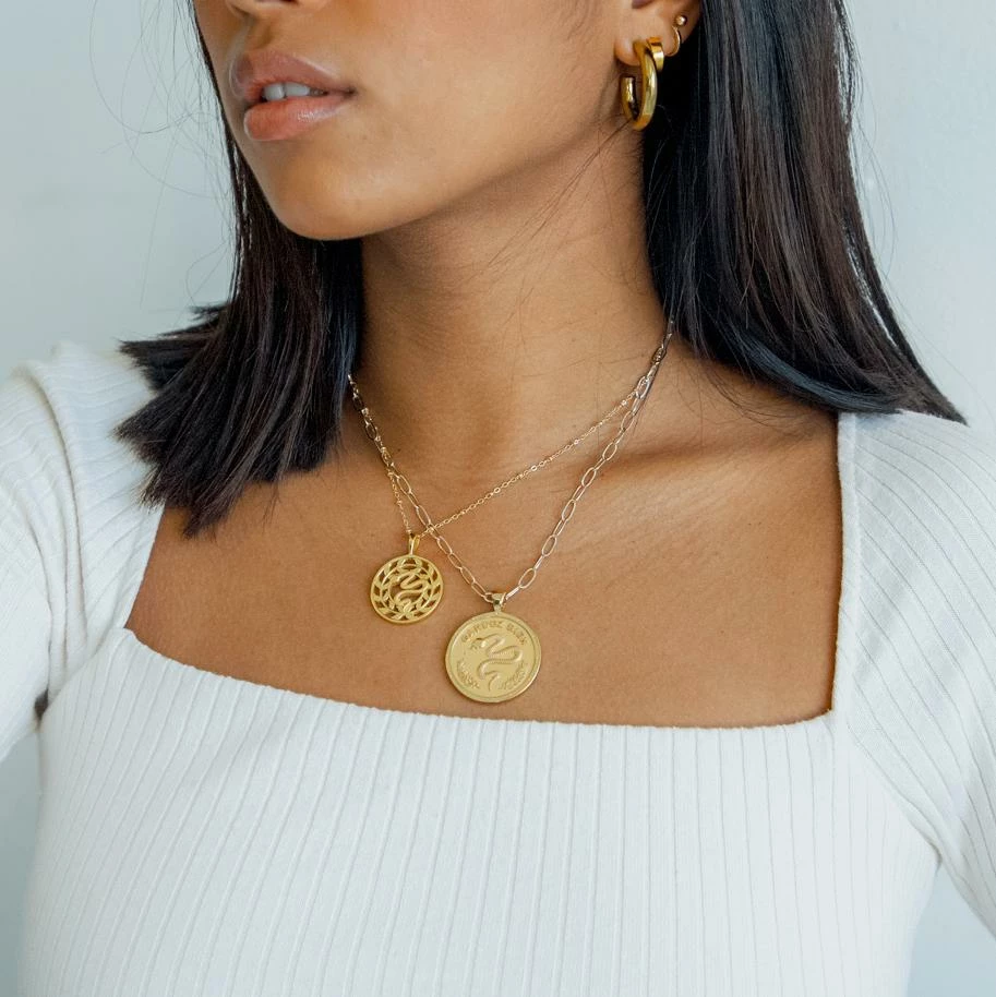 Jane Win PROTECT JW Cutout Pendant Coin 3 Jane Win PROTECT JW Cutout Pendant Coin