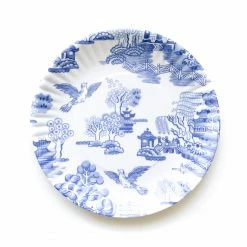 Only On The Avenue Melamine Snack Plate, Blue Pagoda