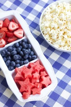 Juliska Berry & Thread Whitewash Melamine Triple Section Server