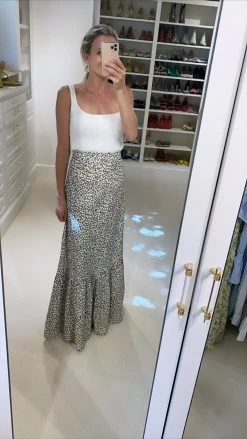 Coco Shop Maxi Skirt, Olive