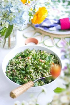 Only On The Avenue Live Basketweave Salad Server Set