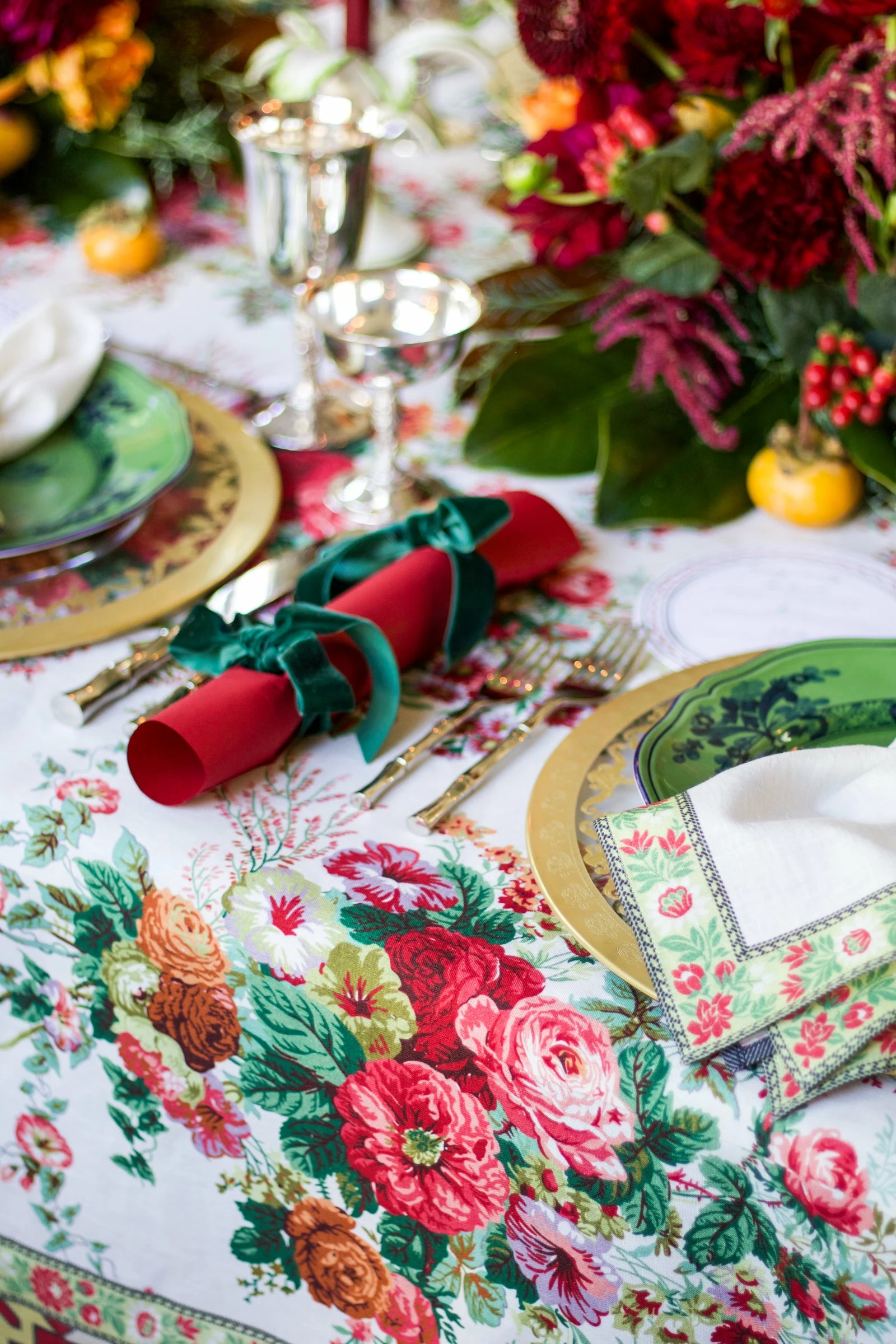 D'Ascoli Galina Tablecloth, Red Live 2 D'Ascoli Galina Tablecloth, Red Live