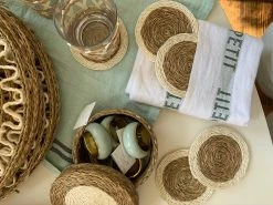 Charvet Editions Country Stripe Tea Towel, Blue Live