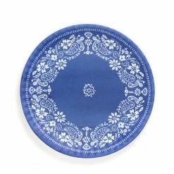 Only On The Avenue Americana Melamine Plate, Blue Floral