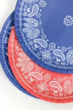 Only On The Avenue Americana Melamine Plate, Blue Paisley