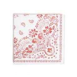 Only On The Avenue Napkins Americana Paper Napkin Set, Blue