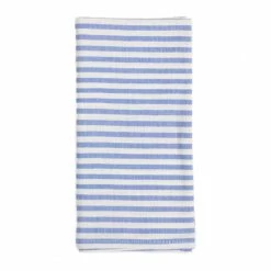 Heather Taylor Home Mini Stripe Napkin, Blue