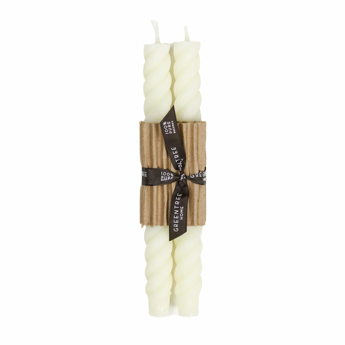 Greentree Home Rope Tapers, Cream (Set Of 2) Live 1 Greentree Home Rope Tapers, Cream (Set Of 2) Live